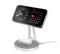 XLayer MagFix Pro 2 in 1 Apple Wireless Charging Station I Standby I Compatible Magsafe I Magnetic I Fast Wireless Charger for iPhone 16 15/14/13/12/11 Pro Max Plus, AirPods