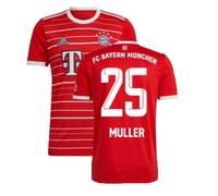 (XLB) 2022-2023 Bayern Munich Home Shirt (Kids) (MULLER 25)