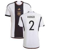 Germany 2022-2023 Home Shirt RUDIGER 2 in White | Size: XL Germany White XL