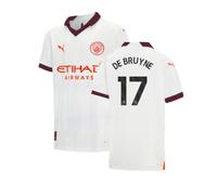 (XLB) 2023-2024 Man City Away Shirt (Kids) (DE BRUYNE 17)