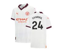 (XLB) 2023-2024 Man City Away Shirt (Kids) (Gvardiol 24)