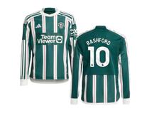(XLB) 2023-2024 Man Utd Away Long Sleeve Shirt (Kids) (Rashford 10)