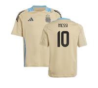 (XLB) 2024-2025 Argentina Training Jersey (Hazy Beige) - Kids (MESSI 10)