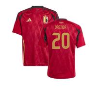 (XLB) 2024-2025 Belgium Home Shirt (Kids) (Openda 20)