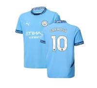 (XLB) 2024-2025 Man City Home Shirt (Kids) (Grealish 10)