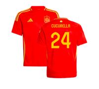 (XLB) 2024-2025 Spain Home Shirt (Kids) (Cucurella 24)