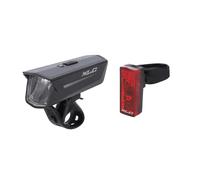 XLC 80-Lux Battery Bike Lights Set Accu Front And Rear Light Bike/Cycle Light