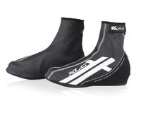 XLC All Weather Bike Boots Covers Fleece Reflective Rubber Overshoe Black Size 5