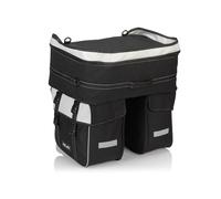 XLC Unisex - Adult Triple Pannier Traveller BA-S68, Black Grey, 300 x 170 x 300 cm