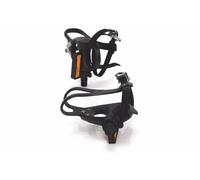 XLC Bicycle Road Pedal with Clips and Toe Straps PD-R01