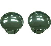 XLC Bike Handlebar End Plugs Silver - Secure fitting end caps for handlebar tape