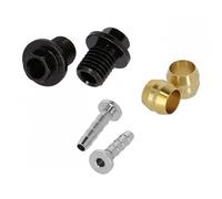 XLC Ovalillos/pins/nuts kit for disc brake hose compatible with SHIMANO SM-BH90