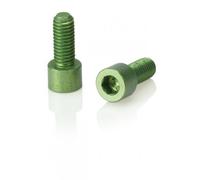 Xlc set of screws/bolts M5 x 17 for bottle holder (2 pieces, lime green)