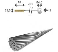 Xlc Sh-x18 Shimano/campagnolo/sram Shift Cable 1.25 x 2250 mm Silver