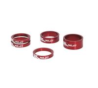 XLC Spacer Set for Headset Ahead 1 1/8" Red | 3x5mm 1x10mm 1x15mm