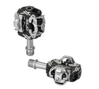 XLC SPD clipless pedals "PD-S17" system pedals double-sided silver black
