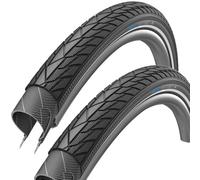 XLC Street X 700 x 35c Reflective Hybrid Bike Tyres (Pair)