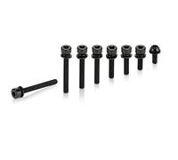 XLC Unisex - Adult BR-X75 Flat Mount Adapter Screw Bolt, Black, One Size