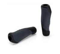 XLC Unisex - Adult Ergonomic Grips, GR-G04, Black/Grey, 135/92 mm