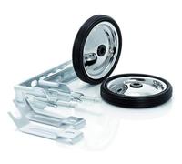 XLC Unisex - Adult Training Wheels TW-S01, Black, Silver, One Size