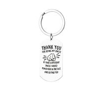 XLCTT Uncle Keychain - Thank You For Being My Uncle - Keyring for Father's Day, Birthday, Christmas - Medium