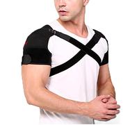 XLDECOR Double Shoulder Brace Shoulder Support Strap For Men Women Rotator Cuff,Dislocated Joints,Muscle Pain Relief, For Posture Correction Shoulder Belt Back Stabilizer,S