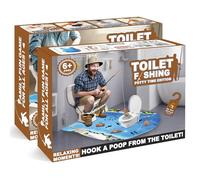 XLDLQU Prank Gift Box, Toilet Fishing Game Empty Gag Gift Box, Funny Fake Present for Pranks, White Elephant Gift for Men, Husband, Dad, Brother, Boyfriend (2 Pack)