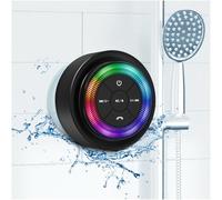Xleader, Upgraded, Pro Shower Speaker, Certified IPX7 Waterproof Bluetooth Speaker, with Lights, Suction Cup, Clip, Built-in Mic, Crystal Sound&Rich Bass, 12H Playtime, SoundAngel Mate