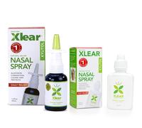 Xlear Natural Xylitol Nasal Spray, Regular and Travel Size Bundle, 1.5 fl oz & 0.75 fl oz (Pack of 2)