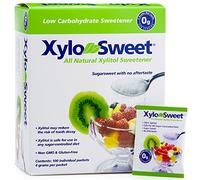 Xlear XyloSweet Plant Sourced Xylitol Sweetener - Pure Natural Sugar Substitute, Granules, Non-GMO, Gluten-Free, 100 Packets (Pack of 1)