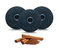 Xlent Expandable Floss Treated Activated Charcoal, Xylitol Natural Based Wax (Cinnamon, Pack of 3 (Refills Only))