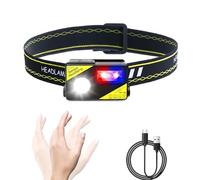 XLENTGEN Head Torch Rechargeable Super Bright 1000 Lumens Motion Sensor Head Lamp with 5 Light Modes, IP65 Waterproof, Lighweight LED Headlight for Running, Fishing, Camping