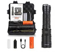 XLENTGEN Torches LED Super Bright 900000 Lumens Rechargeable Torch High Power Hand Flash Light, IPX4 Waterproof, 5 Modes Powerful Tactical Flashlight Torch for Camping, Dog Walking, Emergency