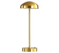 XLERDZSW Cordless Table Lamp, Touch Dimmable USB Rechargeable LED Desk Lamp, Metal Mushroom Bedside Lamp Dining Room Bedroom Decoration