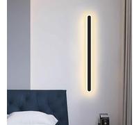 XLERDZSW Modern Long Strip Wall Light, Iron+Acrylic Paint 3 Color Adjust Wall Decoration Lighting Fixture, for Living Room Bedroom Balcony Hotel Study Corridor
