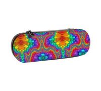 XLEWSIEU Bright Color Print Leather Pencil Case Stylish & Functional Pen/Pencil Case, Cosmetic Case, Change Box