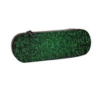 XLEWSIEU Hacker Era Print Leather Pencil Case Stylish & Functional Pen/Pencil Case, Cosmetic Case, Change Box
