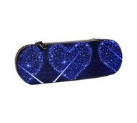 XLEWSIEU Shooting Star Heart Print Leather Pencil Case Stylish & Functional Pen/Pencil Case, Cosmetic Case, Change Box