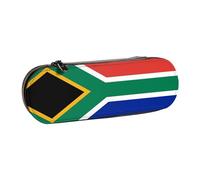 XLEWSIEU South Africa Flag Print Leather Pencil Case Stylish & Functional Pen/Pencil Case, Cosmetic Case, Change Box