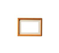 XLFKD 6 Inch Solid Wood Mortise And Tenon Structure with Sandalwood Teak Rounded Corners Black Walnut Gold Sandalwood Color Table Frame,Yellow,7in
