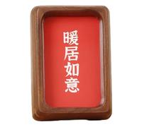 XLFKD Black Walnut Mortise And Tenon Solid Wood Photo Frame Stand Magnetic Refrigerator Sticker Marriage Registration Certificate Picture Frame,Beige,4in