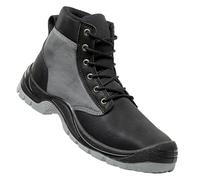 XLFKD Men's Anti Static Work Shoes Steel Lightweight Slip Resistant Knitted Upper Sturdy Work for Construction and Industrial Use,Black,37