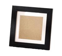 XLFKD Oil Painting Stick Mini Small Photo Frame Square Table 4 5 6 8 Inch Wooden Texture Painting Decoration Frame Customization,Black,5in