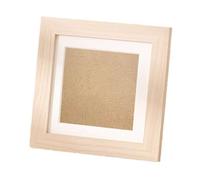 XLFKD Oil Painting Stick Mini Small Photo Frame Square Table 4 5 6 8 Inch Wooden Texture Painting Decoration Frame Customization,Natural,5in