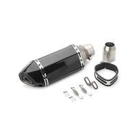 XLFKGPGFMU 51mm Universal Motorcycle Exhaust Pipe Modified Muffler Pipe Echappement Moto For Y&amaha XJ6 MT07 09 03 XLFKGPGFMU(Length 300mm-2)