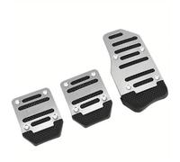 XLFKGPGFMU Anti-slip Car Pedal Mat With Manual Transmission And Clutch Brake Pedal Cover XLFKGPGFMU(Silver)