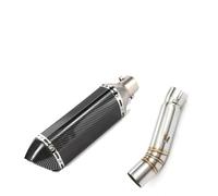 XLFKGPGFMU Fit For CBR500 CBR500R CB500X CB500F CBR400R CB400X 2013-2019 Motorcycle Exhaust System Middle Link Pipe XLFKGPGFMU(C7)