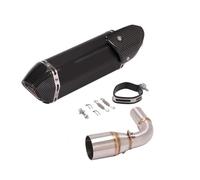 XLFKGPGFMU For SUZUKI DR160 DR150S DR 160 Slip On Motorcycle Exhaust Full System Modify 51MM Link Pipe Moto Muffler XLFKGPGFMU(Type N)