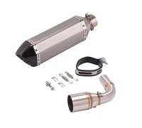 XLFKGPGFMU For SUZUKI DR160 DR150S DR 160 Slip On Motorcycle Exhaust Full System Modify 51MM Link Pipe Moto Muffler XLFKGPGFMU(Type H)