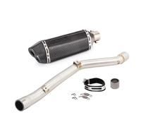 XLFKGPGFMU For SUZUKI DRZ 400 DRZ400 S DR-Z 400 SM 2000-2022 Slip On 51mm Motorcycle Mid Exhaust Link Pipe Muffler XLFKGPGFMU(Type J)